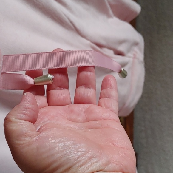 🍁Women's Soft Pink Velour Cozy Cowl Neck Plush Sweater - Picture 3 of 8